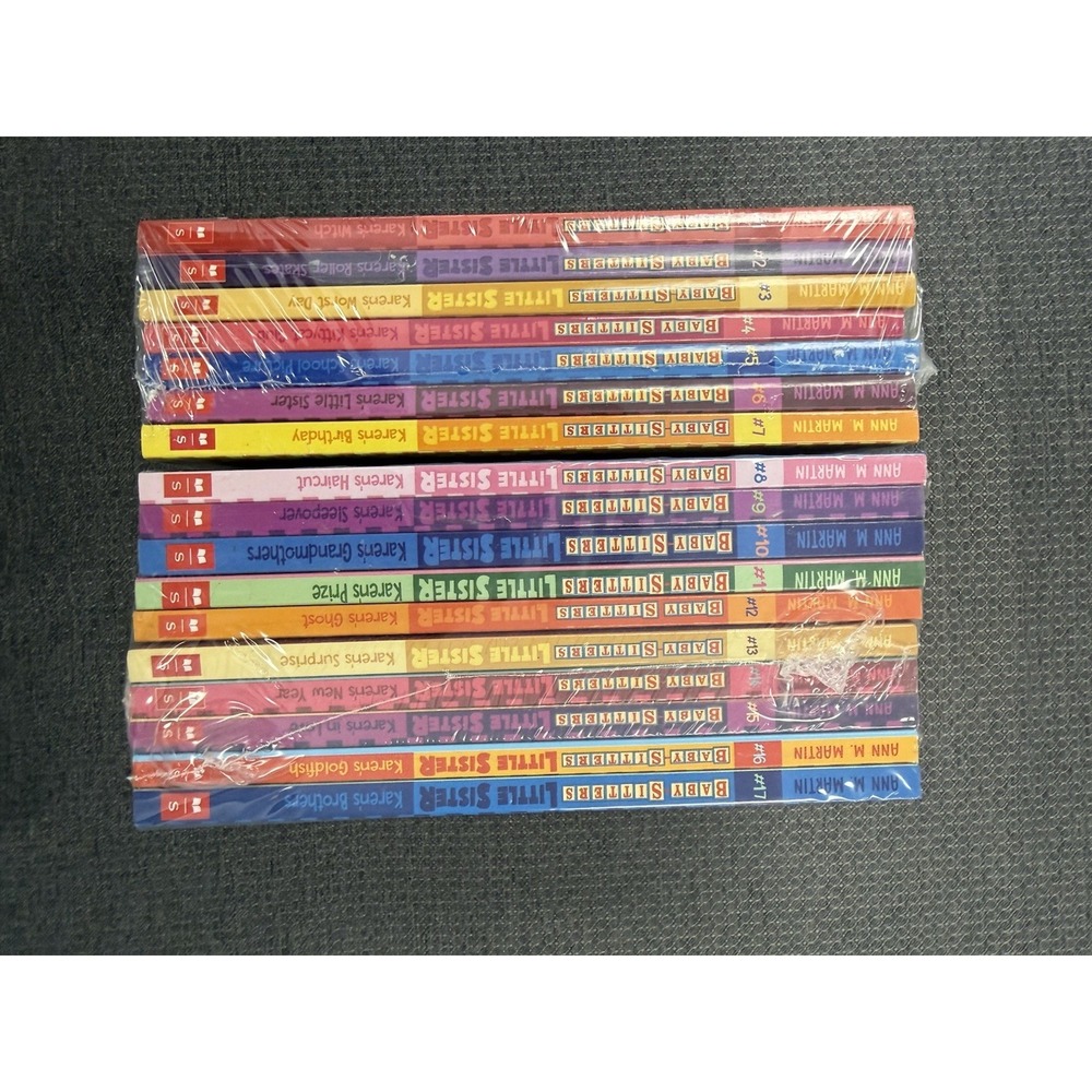 Ann M. Martin Baby-Sitters Little Sister Lot 17 Books #1-17 Sealed PB Set New